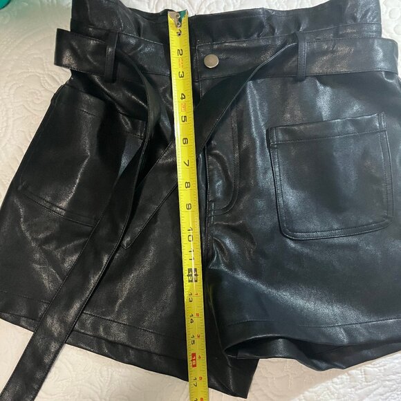 Francesca’s Collections Faux Vegan Leather Shorts - Picture 12 of 12